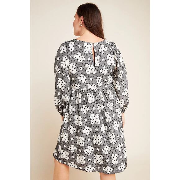 New Anthropologie Jane Textured Babydoll Dress - Picture 4 of 6